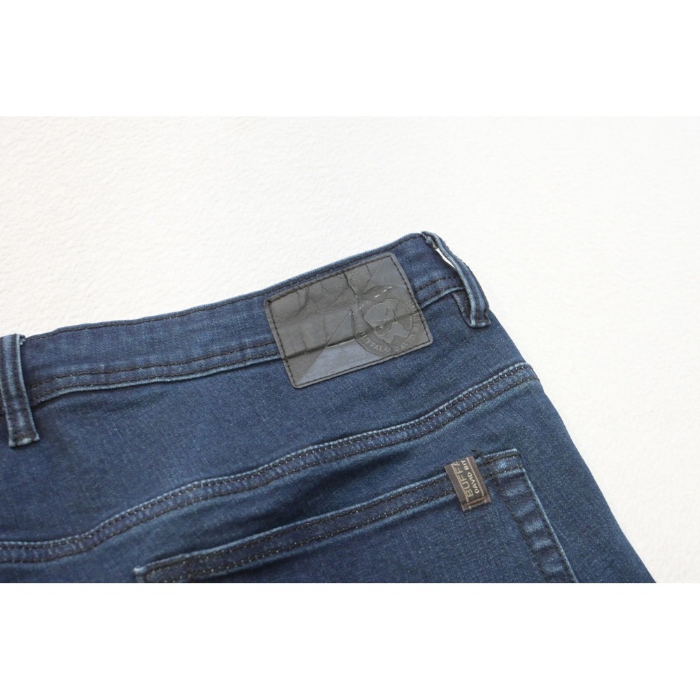 Buffalo David Bitton Adam Jeans Mens 38x30 Dark Blue Slim Stretch Excellent